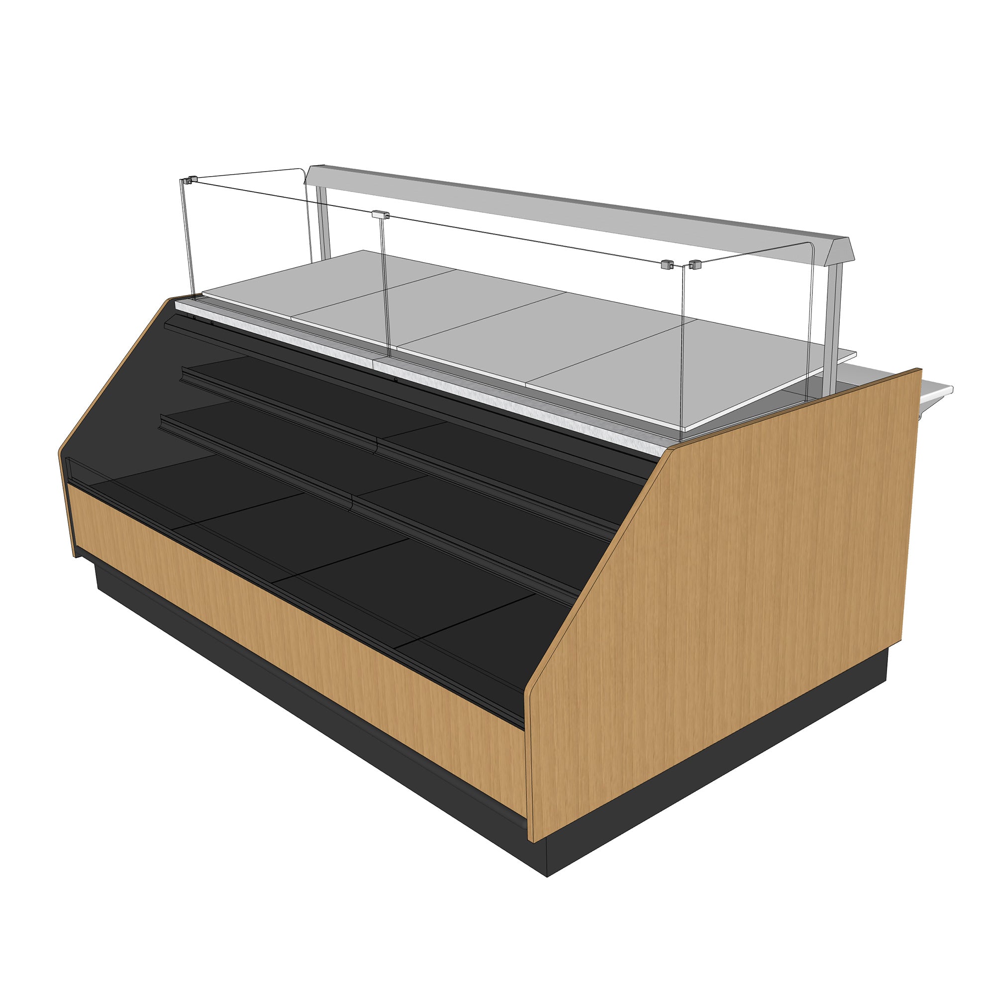 Multi Tiers Modern Commercial Bakery Display Cases - Beate